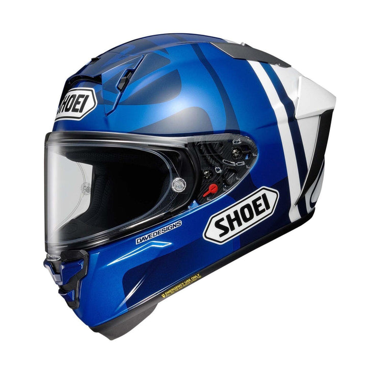 Shoei X-15 Helmet - Marquez 73 V2 TC-2 - Motor Psycho Sport