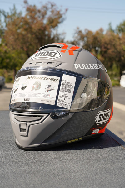 Shoei X-Fourteen Marquez Black Concept 2.0 Helmet - TC-1 Matte Gray/Black/Red - Motor Psycho Sport