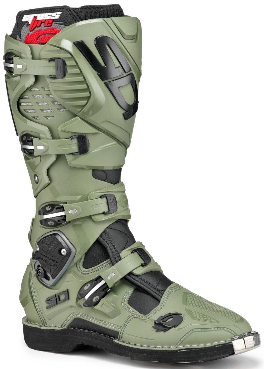 Sidi Crossfire 3 TA Army/Black Boots - Limited Edition - Motor Psycho Sport