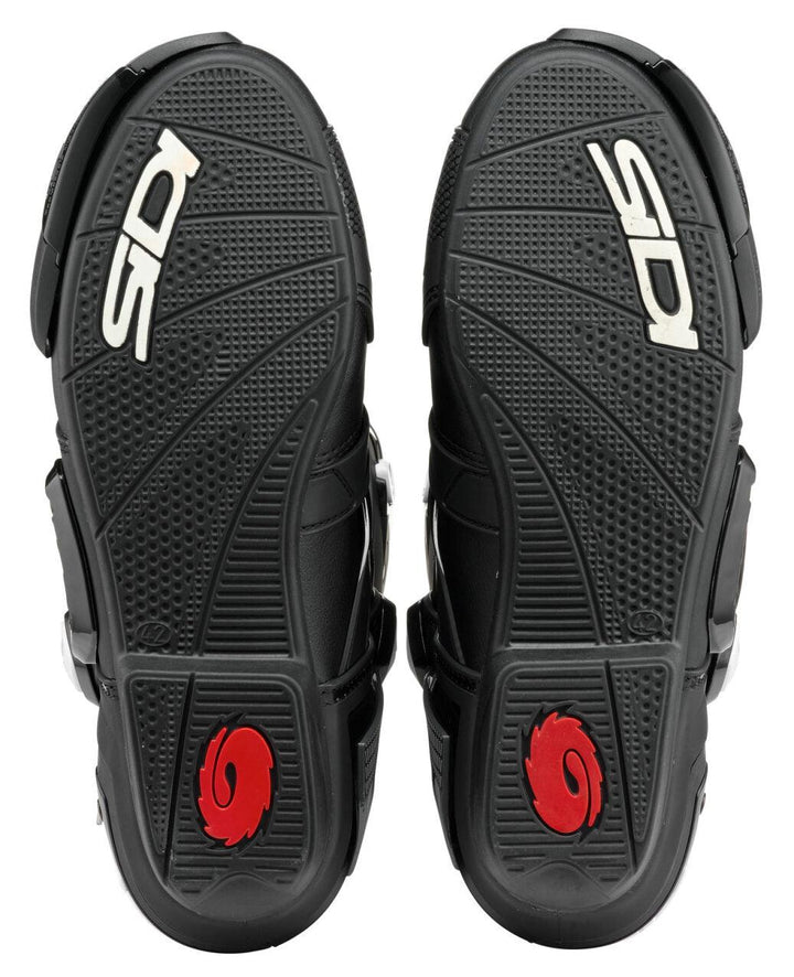 Sidi Rex Road Race Boots - Black/White - Motor Psycho Sport