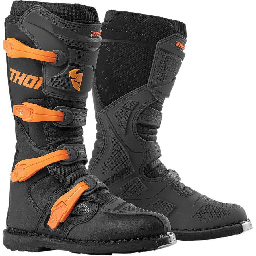Thor Blitz XP Charcoal/Orange Boots 2022 - Motor Psycho Sport