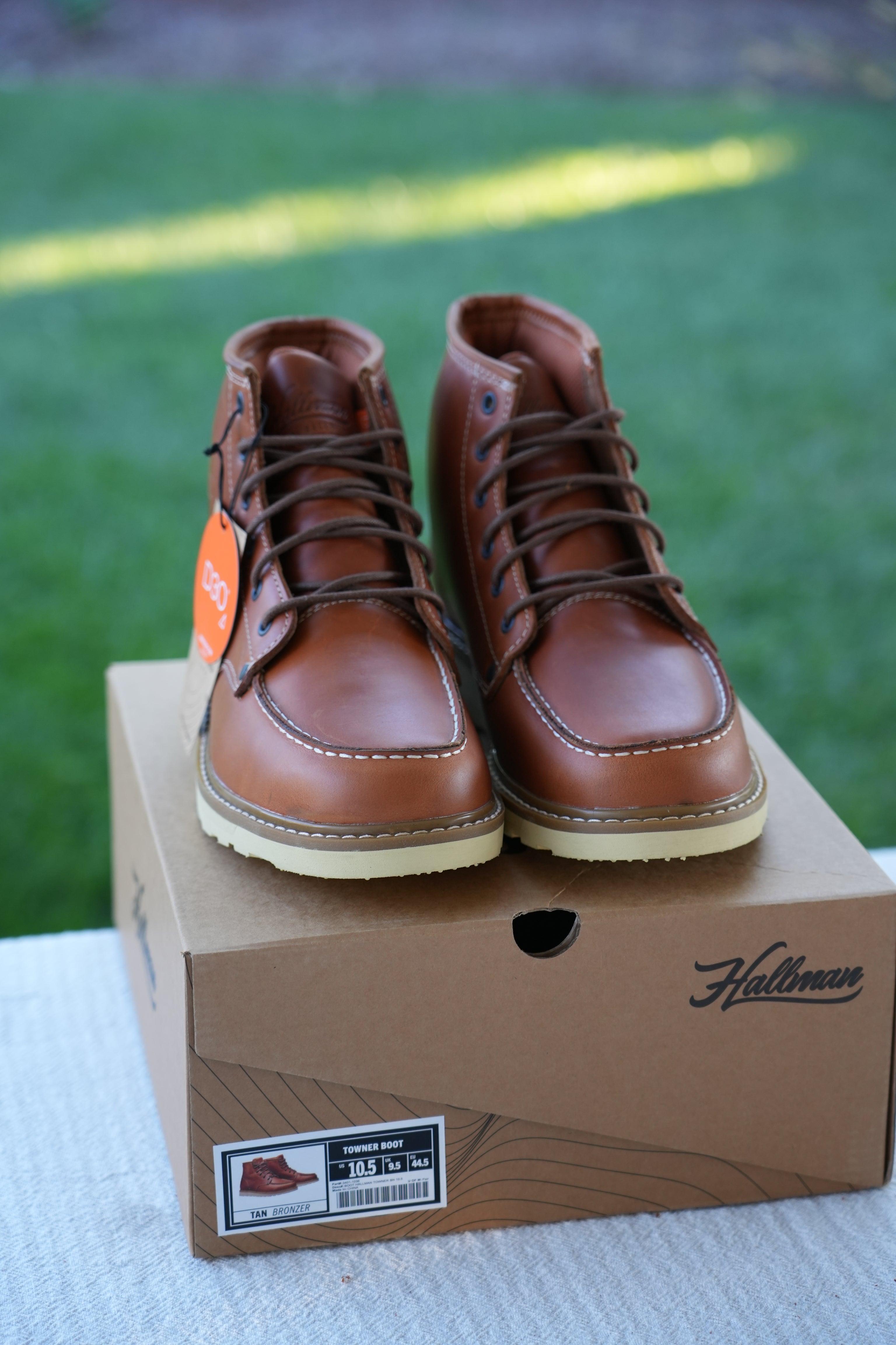 1900s'アンティークジャーマニースカルヒュミドール、ガレージ古着バイカー Thor Hallman Towner Boots - Brown – Motor Psycho Sport