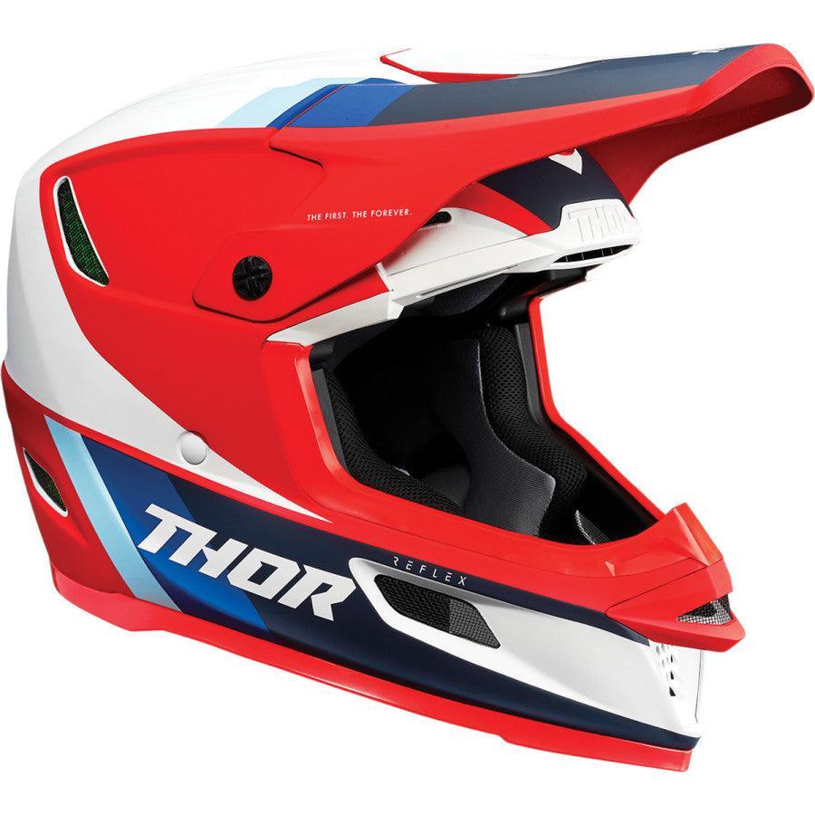 Thor Reflex Apex Red/White/Blue Helmet 2022 - Motor Psycho Sport