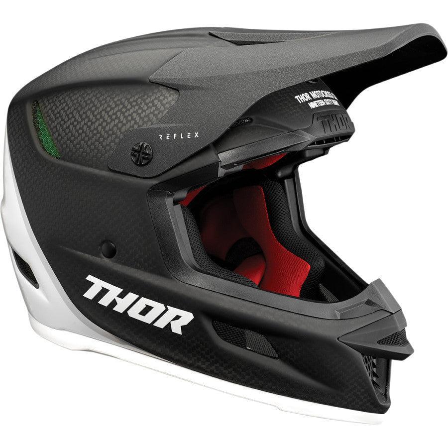 Thor Reflex Carbon Helmet Polar Black/White 2022 - Motor Psycho Sport