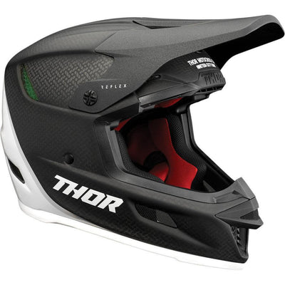 Thor Reflex Carbon Helmet Polar Black/White 2022 - Motor Psycho Sport