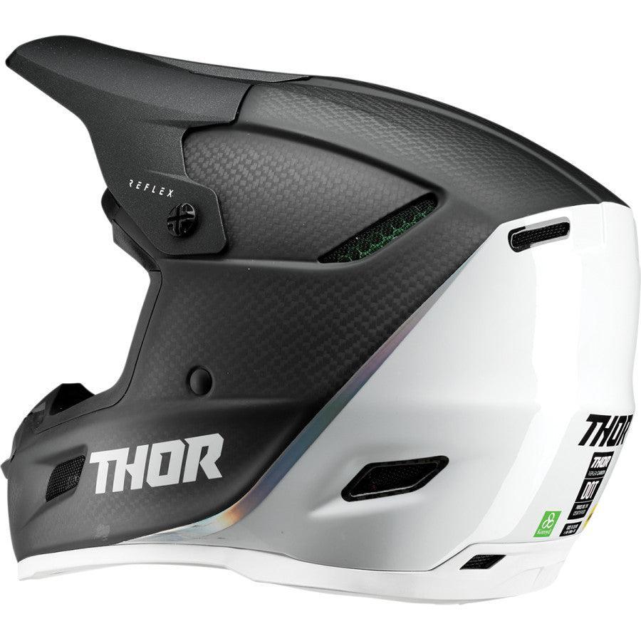 Thor Reflex Carbon Helmet Polar Black/White 2022 - Motor Psycho Sport