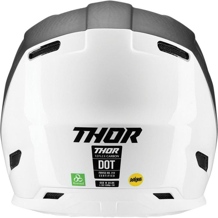 Thor Reflex Carbon Helmet Polar Black/White 2022 - Motor Psycho Sport