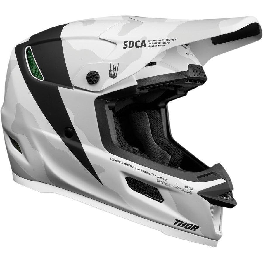 Thor Reflex Cast Black/White Helmet 2022 - Motor Psycho Sport