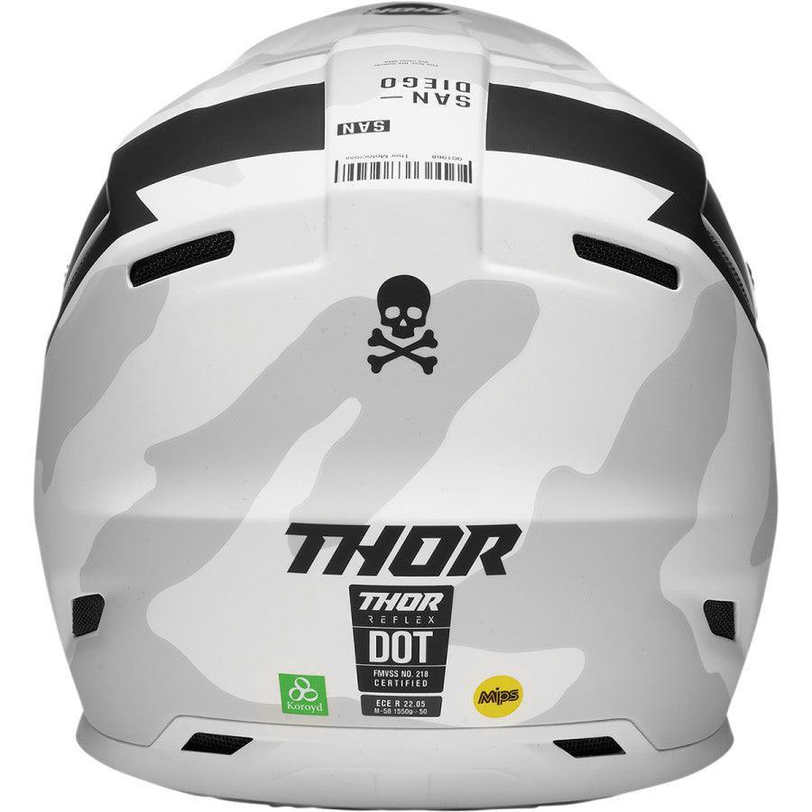 Thor Reflex Cast Black/White Helmet 2022 - Motor Psycho Sport