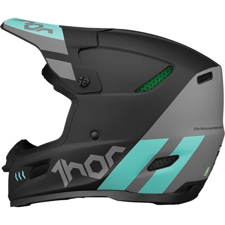 Thor Reflex Cube Black/Mint Helmet 2022 - Motor Psycho Sport