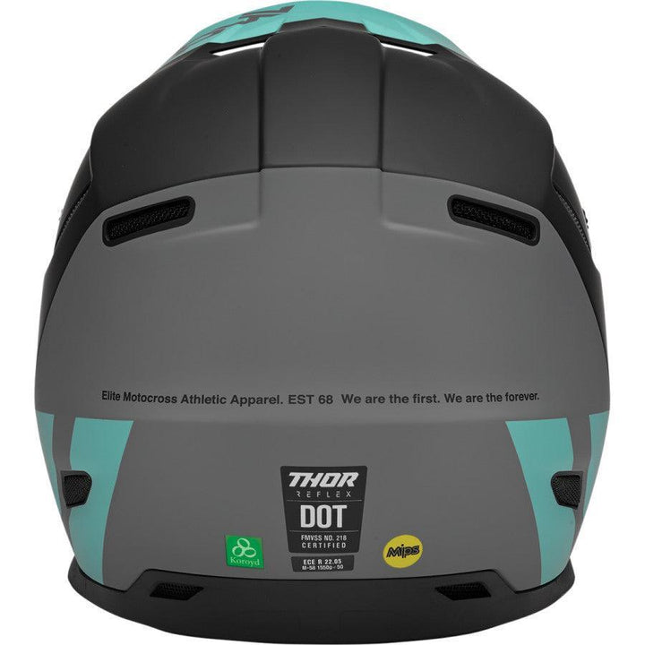 Thor Reflex Cube Black/Mint Helmet 2022 - Motor Psycho Sport