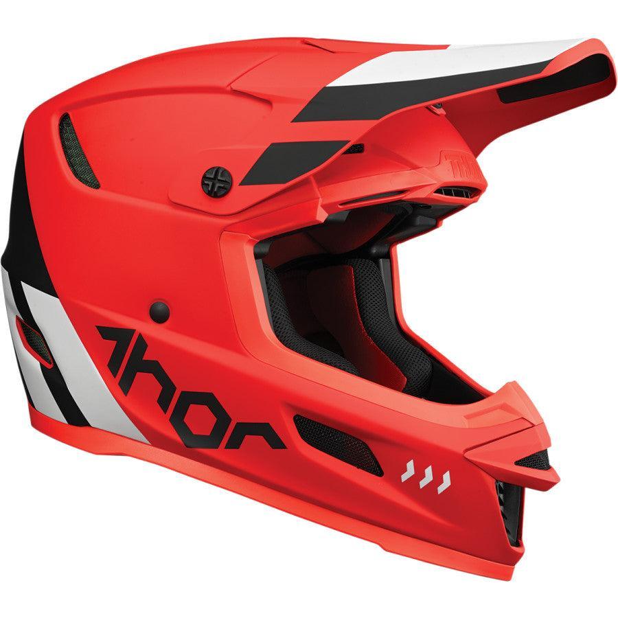 Thor Reflex Cube Light Red/Black Helmet 2022 - Motor Psycho Sport