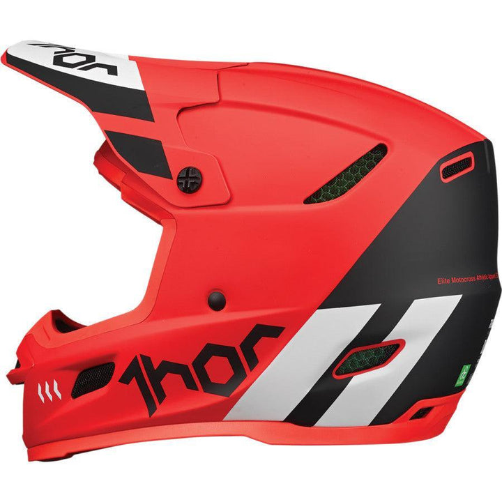 Thor Reflex Cube Light Red/Black Helmet 2022 - Motor Psycho Sport