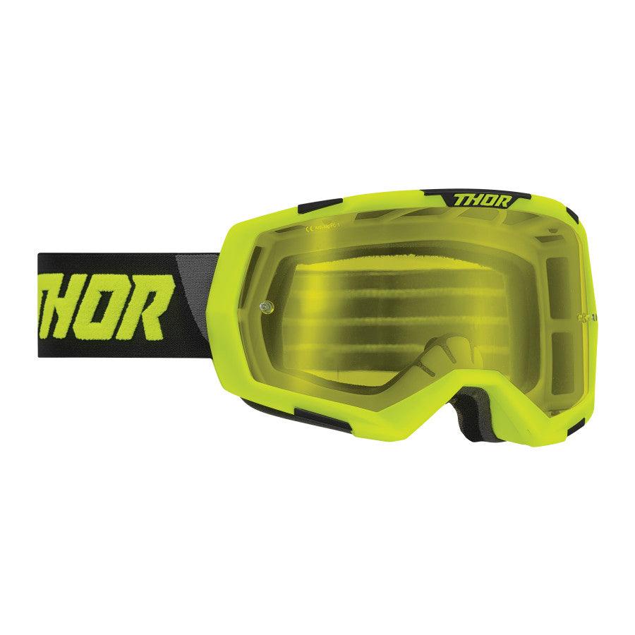 thor goggle THOR Regiment Goggle Lime/Black- Smoke Lens