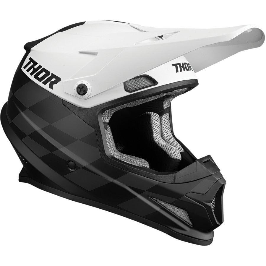 Thor Sector Birdrock Black/White Helmet 2022 - Motor Psycho Sport