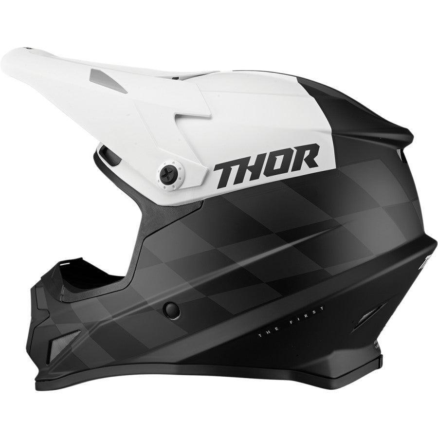 Thor Sector Birdrock Black/White Helmet 2022 - Motor Psycho Sport