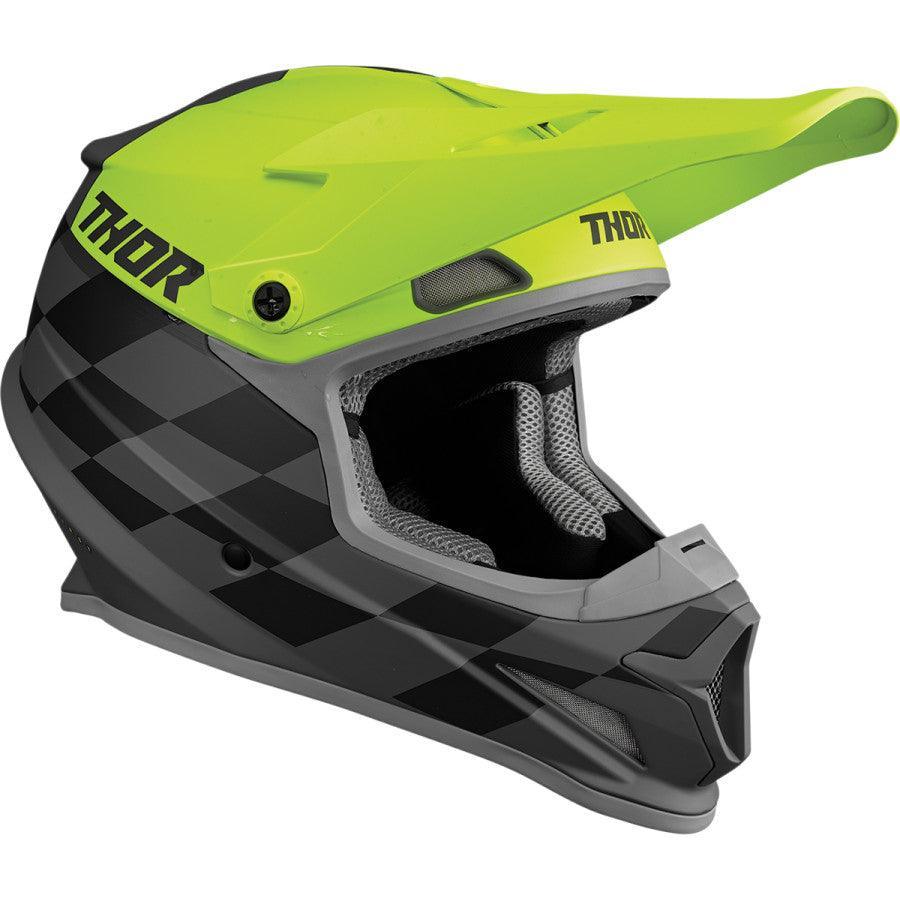 Thor Sector Birdrock Gray/Acid Helmet 2022 - Motor Psycho Sport