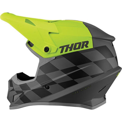 Thor Sector Birdrock Gray/Acid Helmet 2022 - Motor Psycho Sport