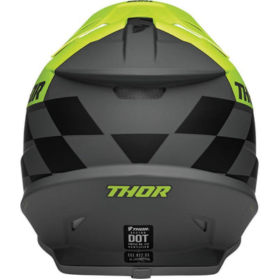 Thor Sector Birdrock Gray/Acid Helmet 2022 - Motor Psycho Sport