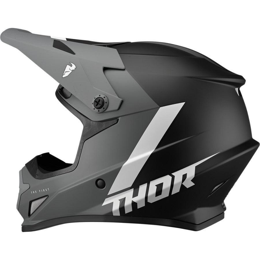 Thor Sector Chev Gray/Black Helmet 2022 - Motor Psycho Sport