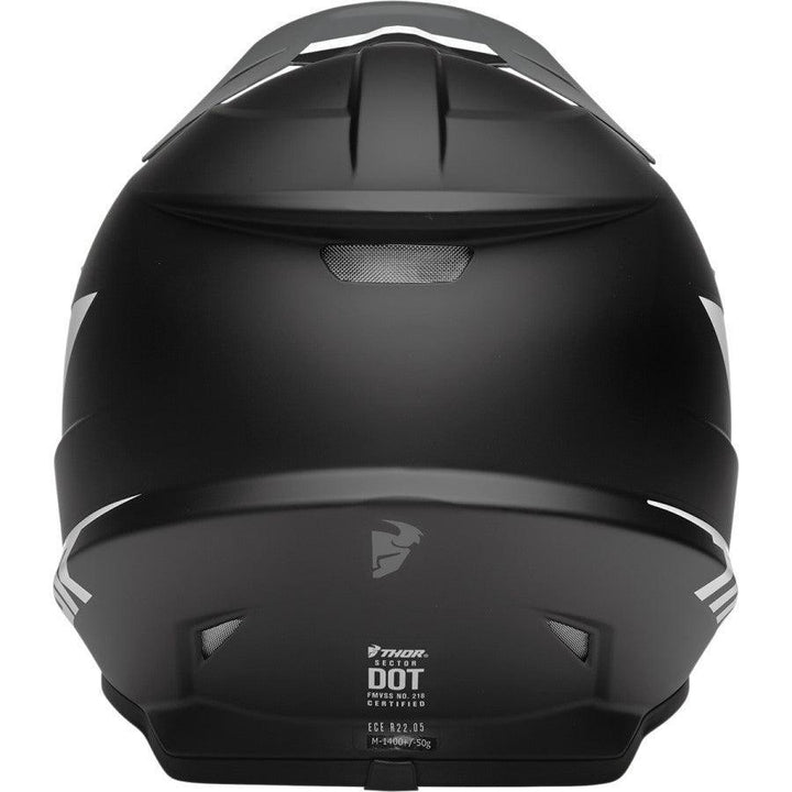 Thor Sector Chev Gray/Black Helmet 2022 - Motor Psycho Sport