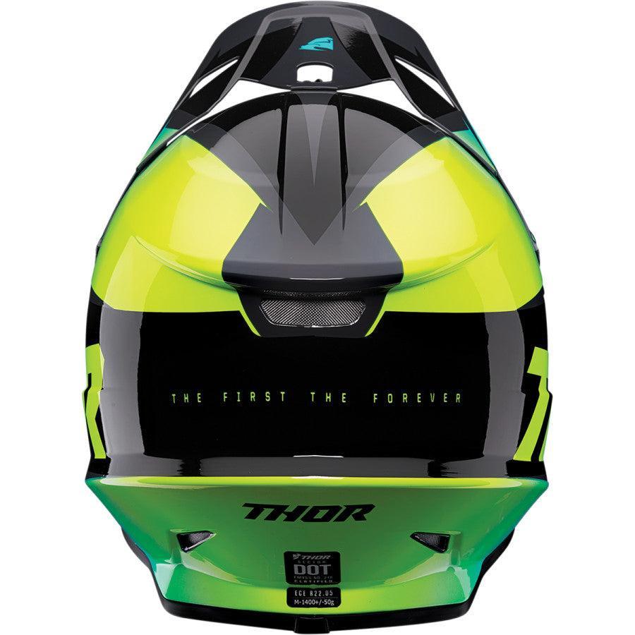 Thor Sector Fader Acid/Teal Helmet 2022 - Motor Psycho Sport