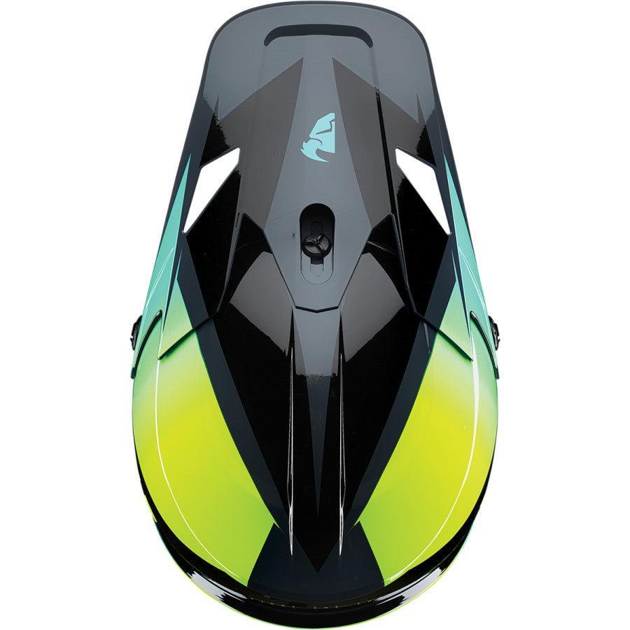 Thor Sector Fader Acid/Teal Helmet 2022 - Motor Psycho Sport