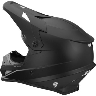 Thor Sector Solid Black Helmet 2022 - Motor Psycho Sport