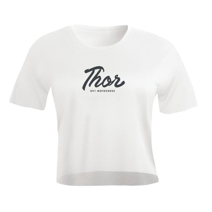 Thor Women's Script Crop T-Shirt - Motor Psycho Sport