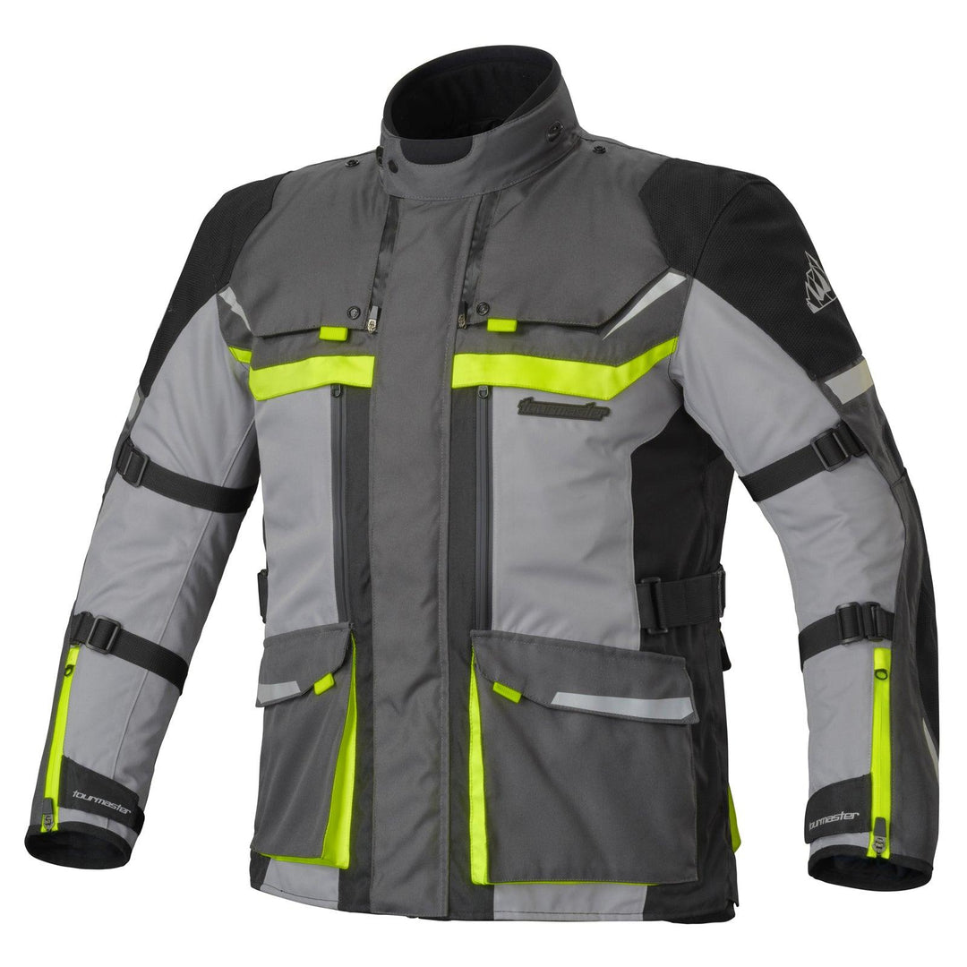 Tourmaster Mariner Waterproof Jacket - Grey/Hi-Viz - Motor Psycho Sport