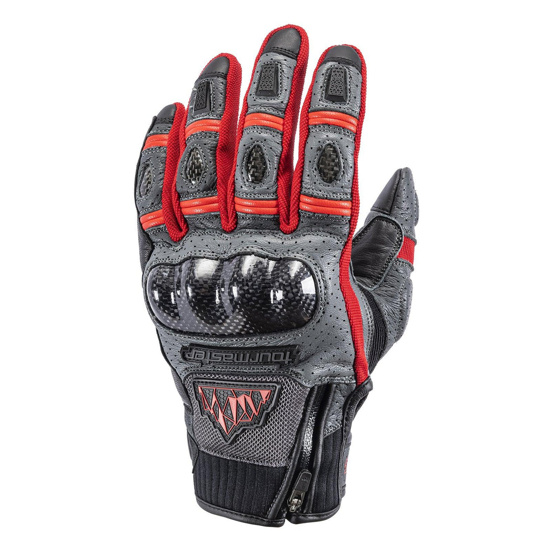 Tourmaster Men's Sierra Peak Glove - Grey/Red - Motor Psycho Sport