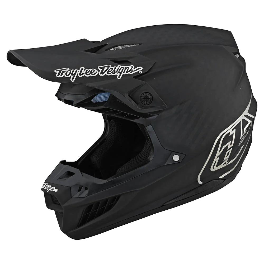Troy Lee Designs SE5 Carbon Helmet W/MIPS Stealth Black / Chrome - Motor Psycho Sport