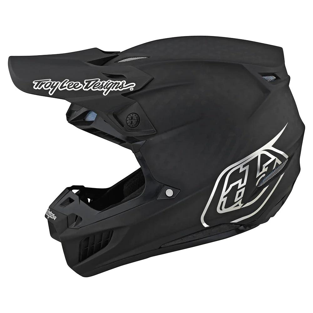 Troy Lee Designs SE5 Carbon Helmet W/MIPS Stealth Black / Chrome - Motor Psycho Sport