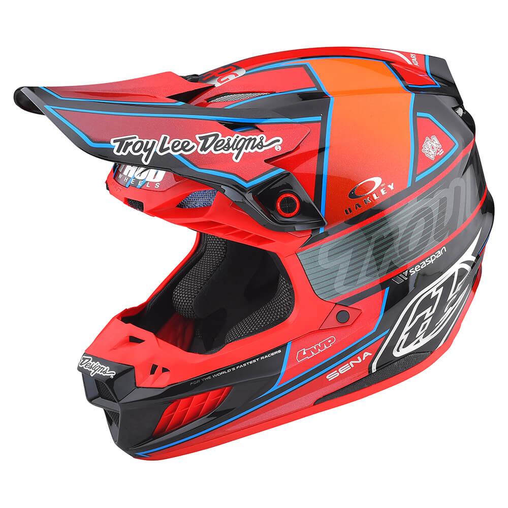 Troy Lee Designs SE5 Carbon Helmet W/MIPS Team Red - Motor Psycho Sport