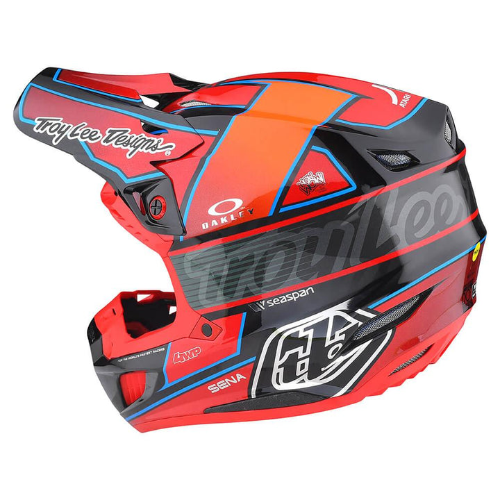 Troy Lee Designs SE5 Carbon Helmet W/MIPS Team Red - Motor Psycho Sport