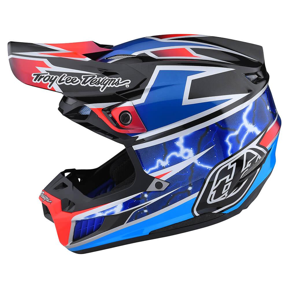Troy Lee Designs SE5 Composite Helmet W/MIPS Lightning Blue - Motor Psycho Sport