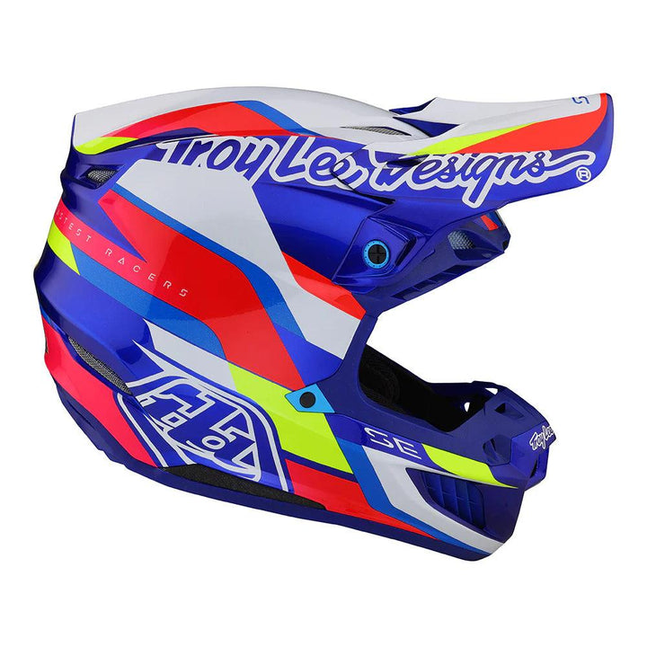 Troy Lee Designs SE5 Composite Helmet W/MIPS Omega Blue - Motor Psycho Sport