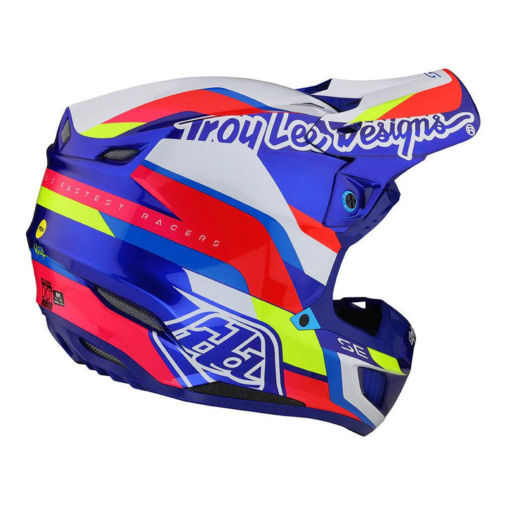 Troy Lee Designs SE5 Composite Helmet W/MIPS Omega Blue - Motor Psycho Sport