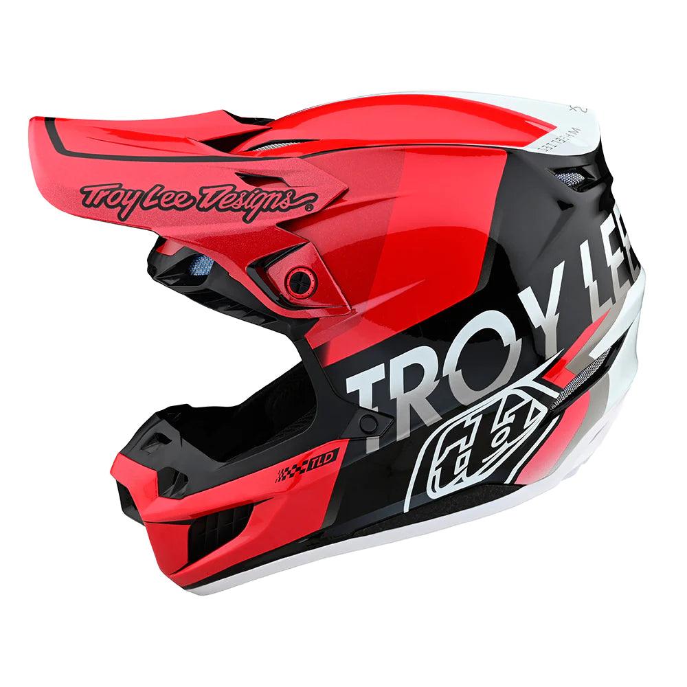 Troy Lee Designs SE5 Composite Helmet W/MIPS Qualifier Red / Black - Motor Psycho Sport