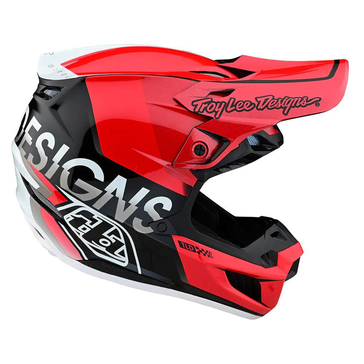 Troy Lee Designs SE5 Composite Helmet W/MIPS Qualifier Red / Black - Motor Psycho Sport