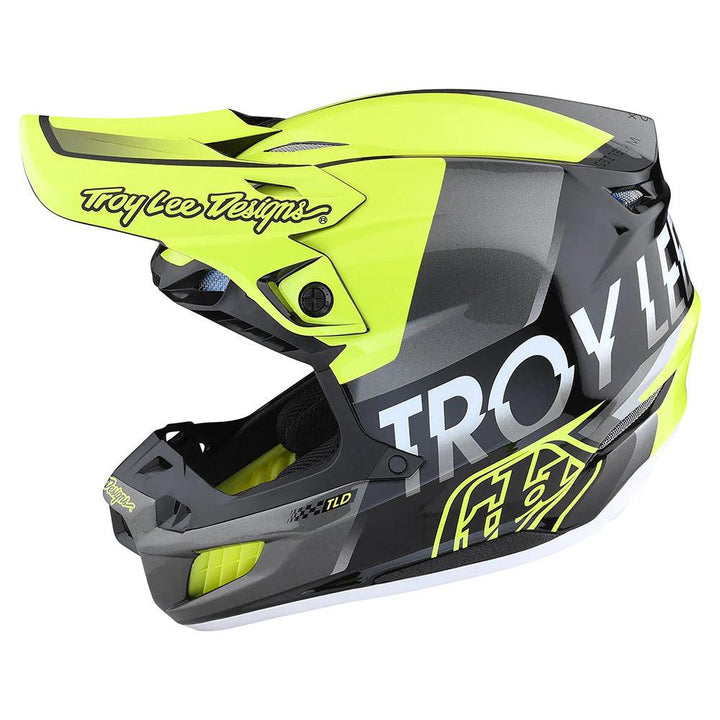 Troy Lee Designs SE5 Composite Helmet W/MIPS Qualifier Yellow - Motor Psycho Sport