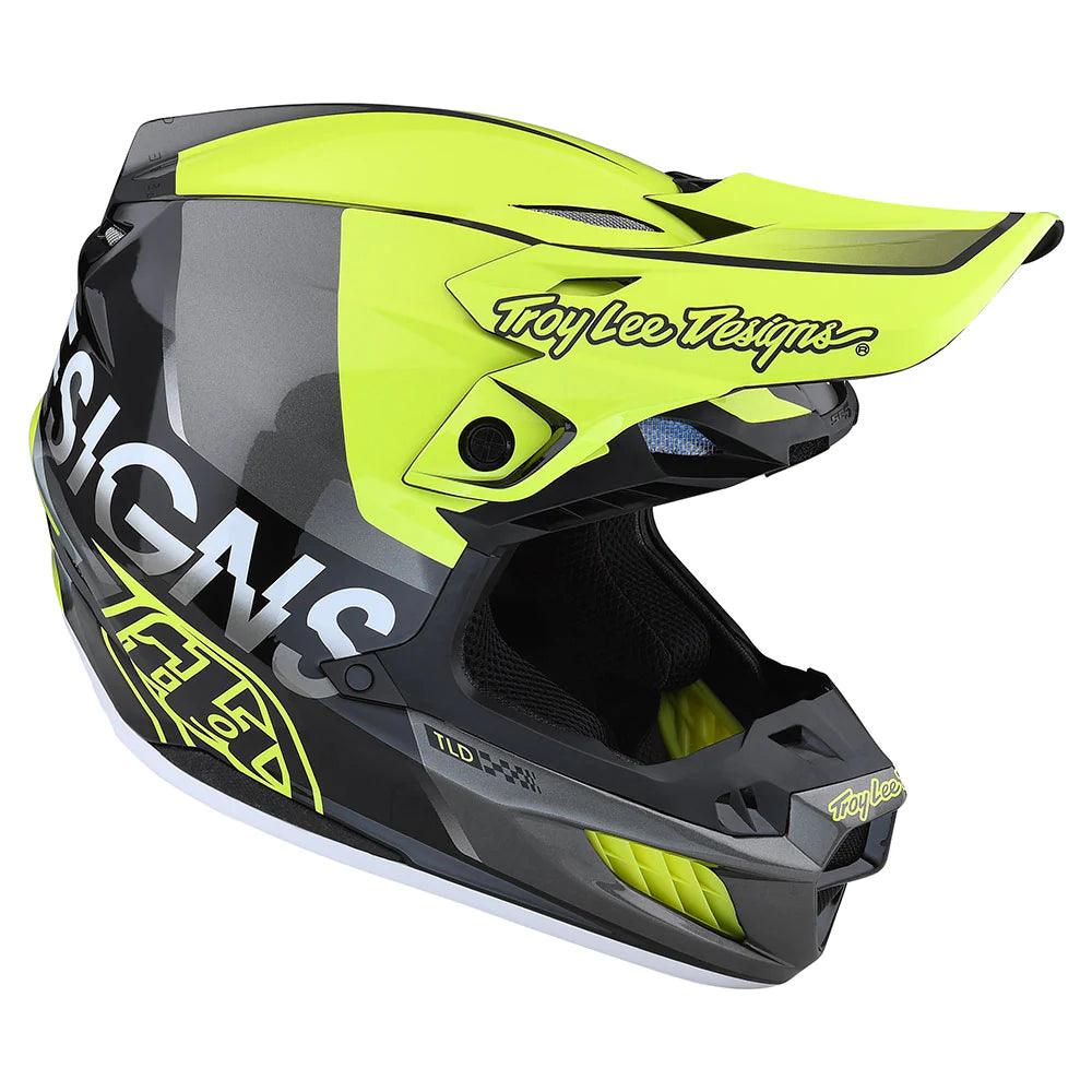 Troy Lee Designs SE5 Composite Helmet W/MIPS Qualifier Yellow - Motor Psycho Sport