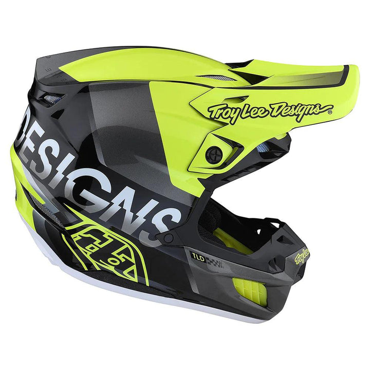 Troy Lee Designs SE5 Composite Helmet W/MIPS Qualifier Yellow - Motor Psycho Sport