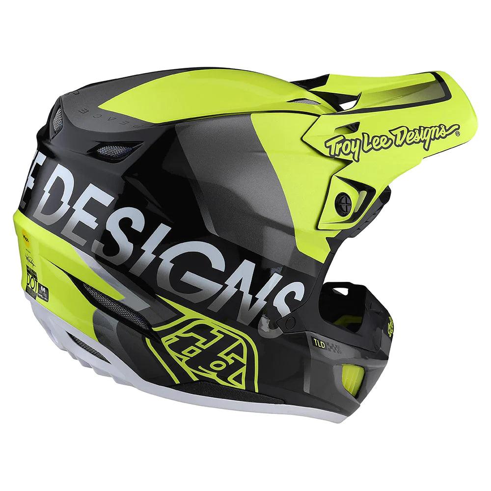 Troy Lee Designs SE5 Composite Helmet W/MIPS Qualifier Yellow - Motor Psycho Sport