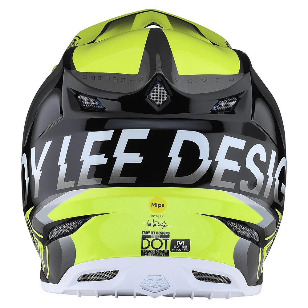 Troy Lee Designs SE5 Composite Helmet W/MIPS Qualifier Yellow - Motor Psycho Sport