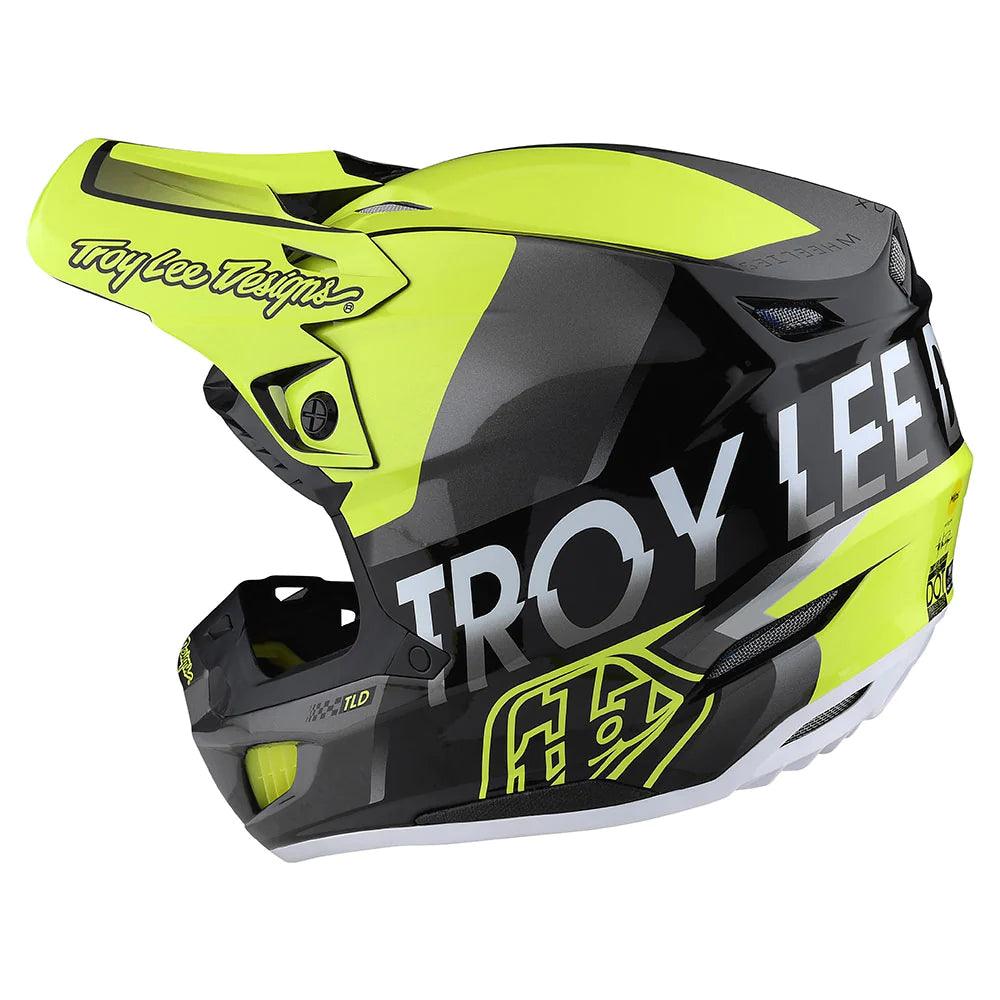 Troy Lee Designs SE5 Composite Helmet W/MIPS Qualifier Yellow - Motor Psycho Sport