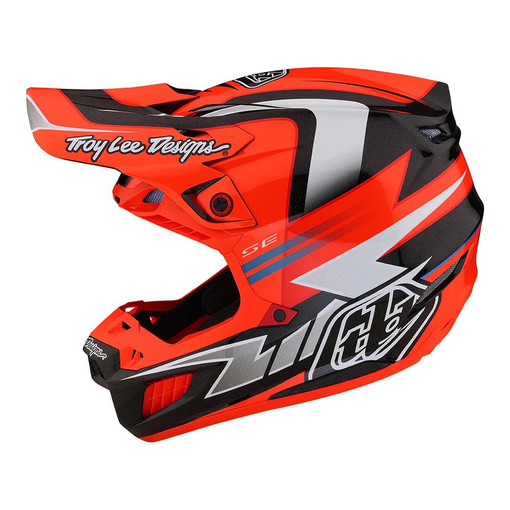 Troy Lee Designs SE5 Composite Helmet W/MIPS Saber Neo Orange - Motor Psycho Sport
