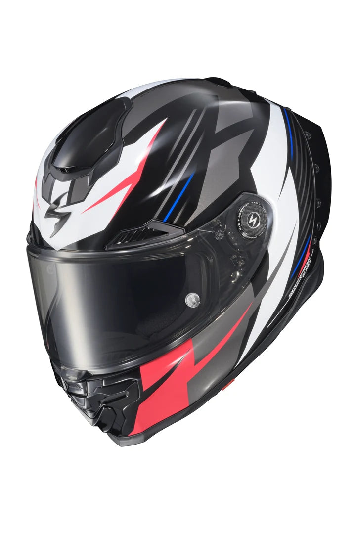 Scorpion Exo - Apex Exo - Warp Helmet - Dilithium Black/Red/White/Blue