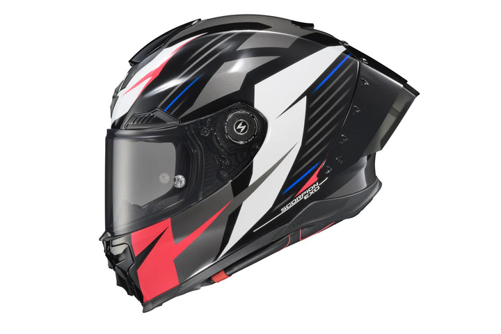Scorpion Exo - Apex Exo - Warp Helmet - Dilithium Black/Red/White/Blue