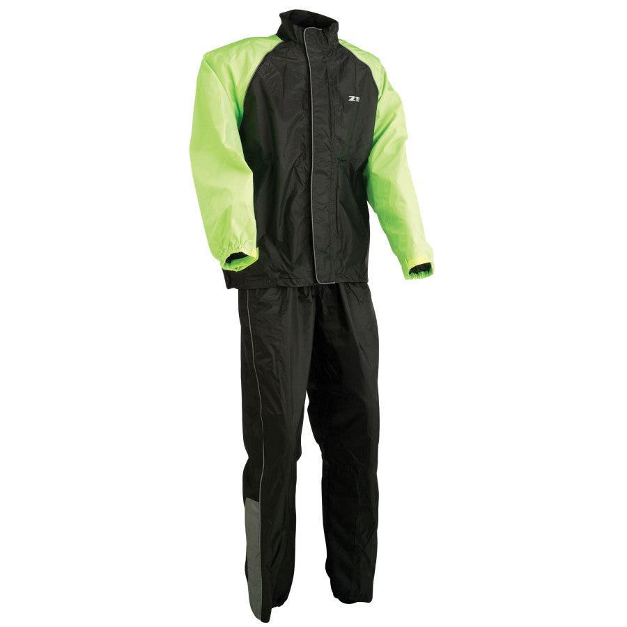 Z1R 2-Piece Rainsuit - Black/Hi-Vis - Motor Psycho Sport